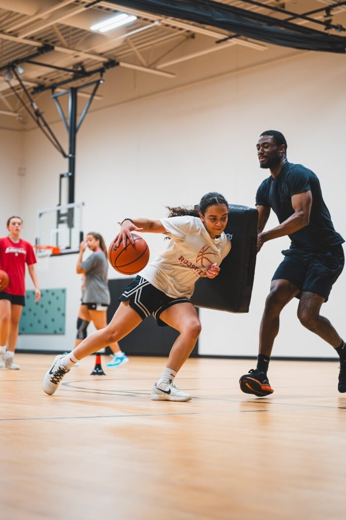 Aleyshka during UDA basketball Training.